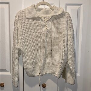 Jolie Cream Sparkle Sweater NWT